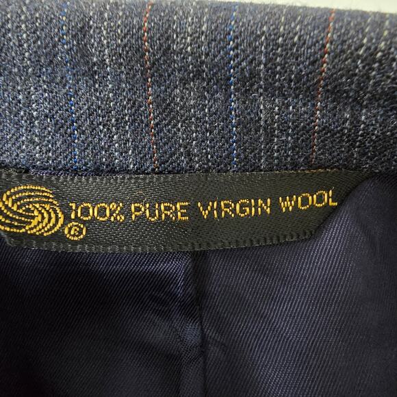 Vintage Christian DIOR Virgin Wool Suit Jacket Pinstriped Sport Coat Size L / 44 - Picture 12 of 13